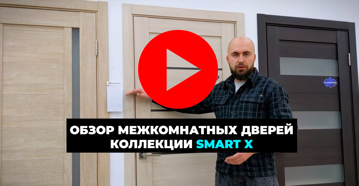 Видео обзор межкомнатной двери двери SMART 22 Black Star